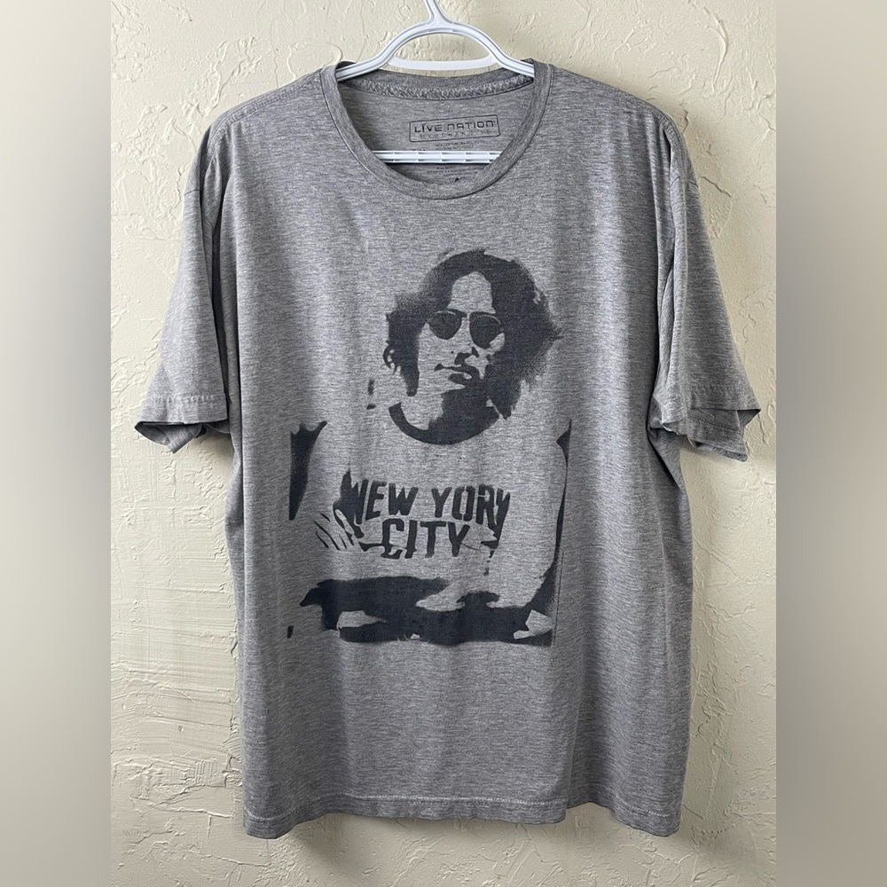 Live Nation Gray Graphic T-Shirt of John Lennon